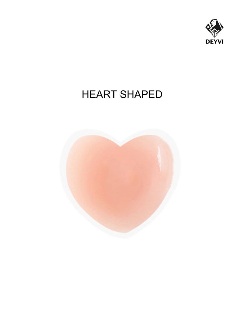 DEYVI Skin-Friendly Comfort Pads Silicone Sticky Bra Nipple Covers Support Reusable Ultra Soft Self Adhesive Breast  Covers with Storage Box for Women - Image 4